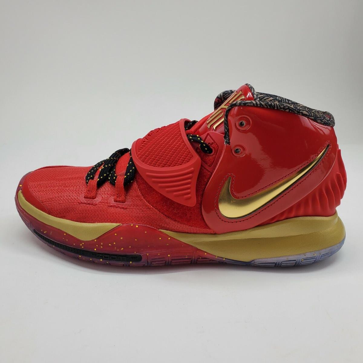 nike kyrie 6 red and gold