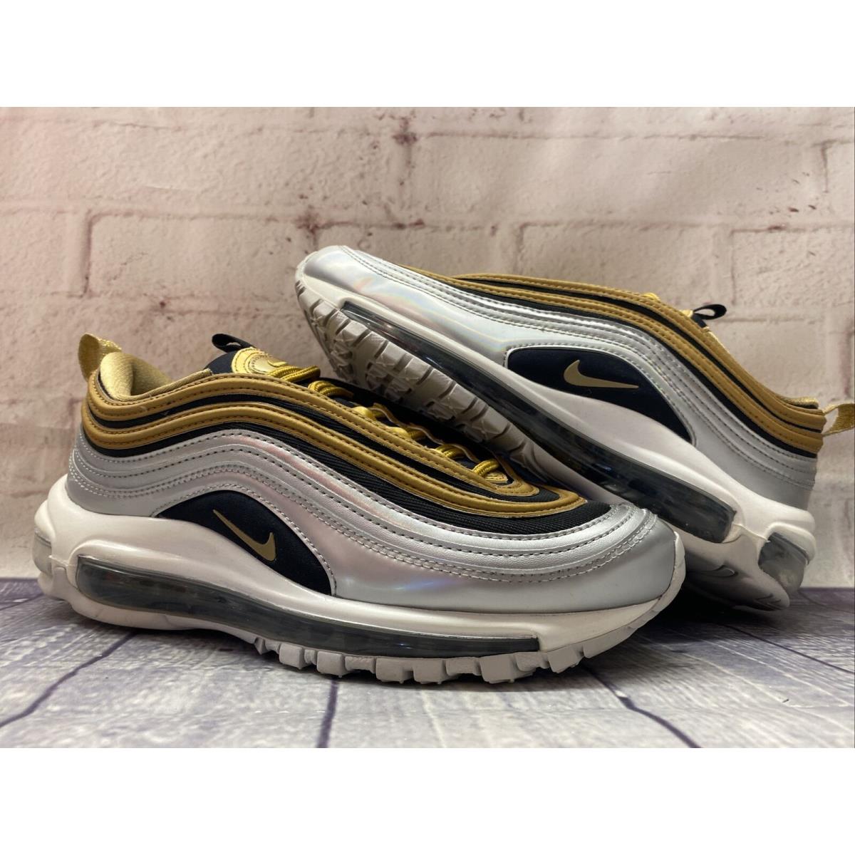 Nike air max 97 black gold silver best sale