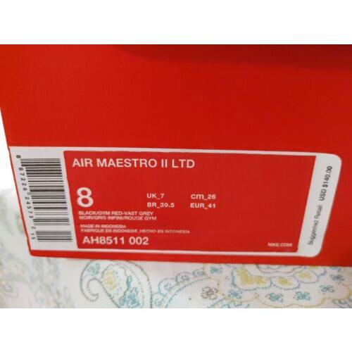 Nike shoes Air Maestro LTD - Multicolor , black gym red vast grey Manufacturer 4