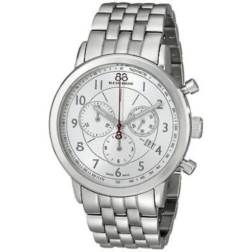 88 Rue du Rhone Men`s 87WA120044 Analog Display Swiss Quartz Silver Watch