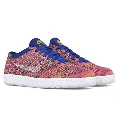 Nike Tennis Classic Ultra Flyknit Blue Pink Womens 6.5 Casual Shoes 833860-400