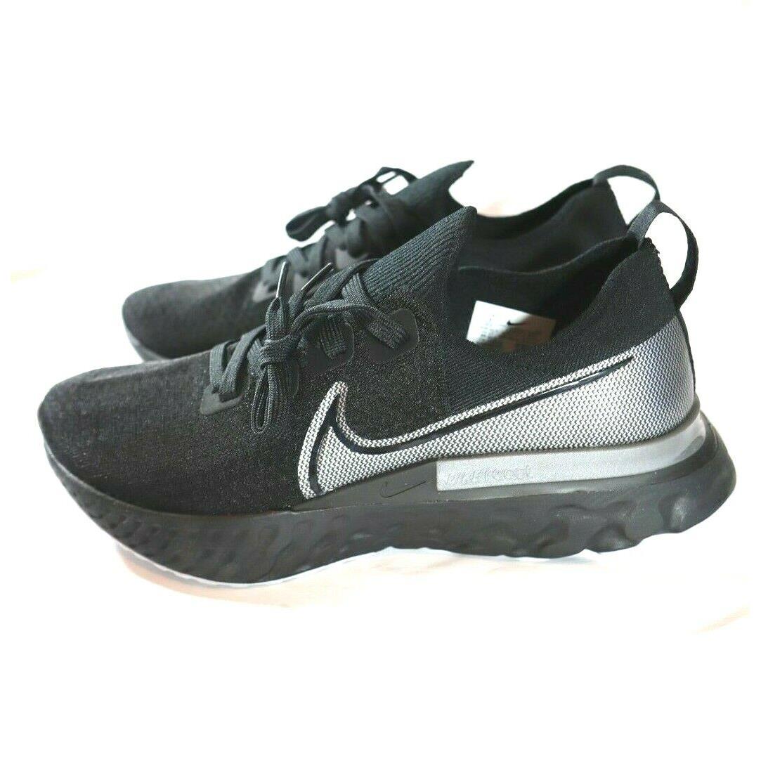 Nike React Infinity Run Flyknit Running Shoes Size 9 Black CD4371-001