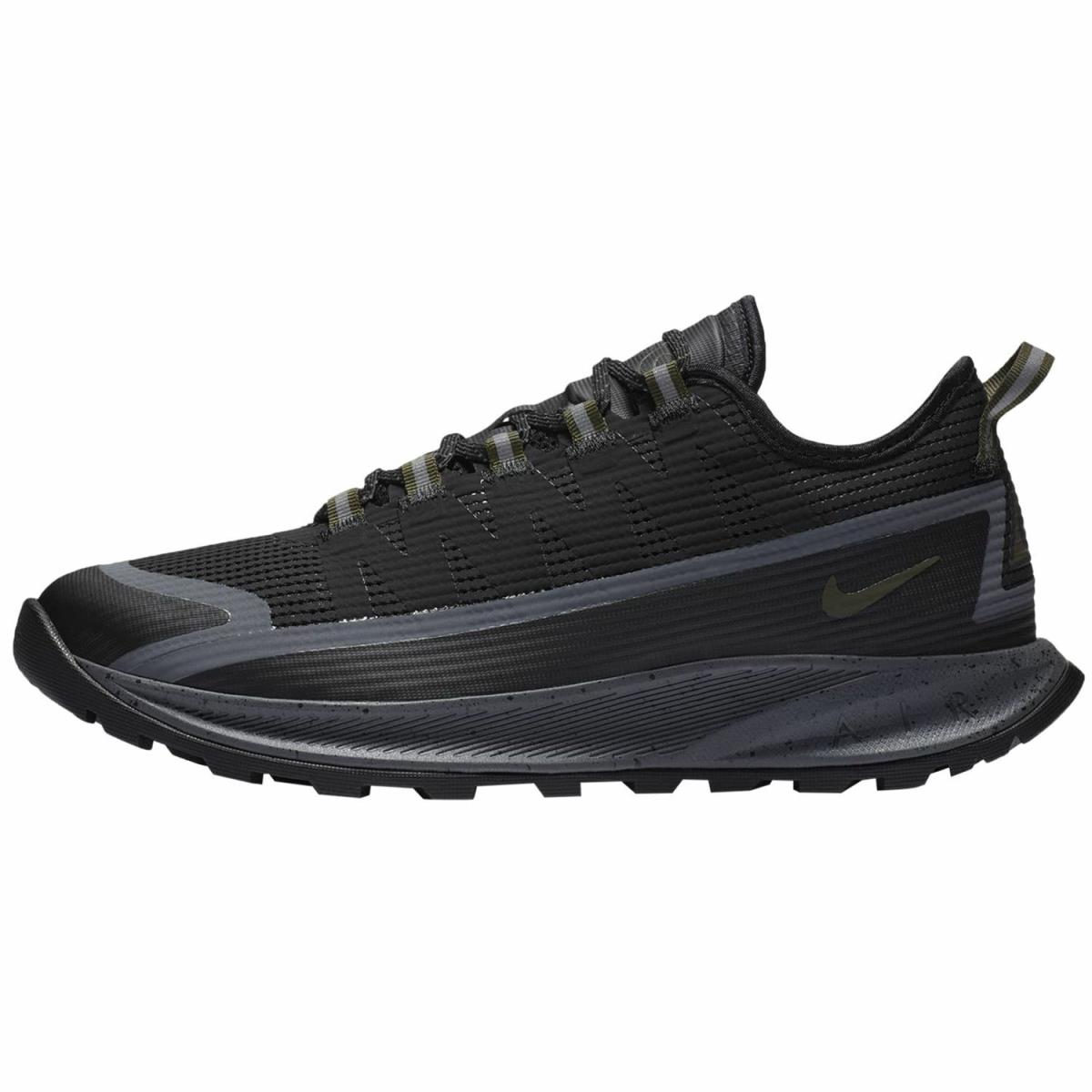 Nike Acg Air Nasu Mens CV1779-001 Black Cargo Khaki Hiking Trail Shoes Size 5