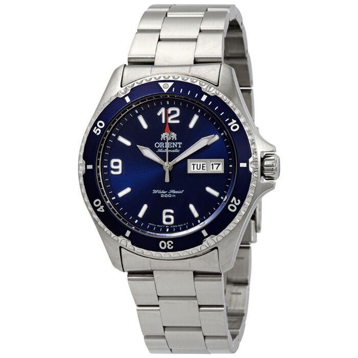 Orient Men`s Automatic Blue Dial Stainless Steel Bracelet Watch FAA02002D9