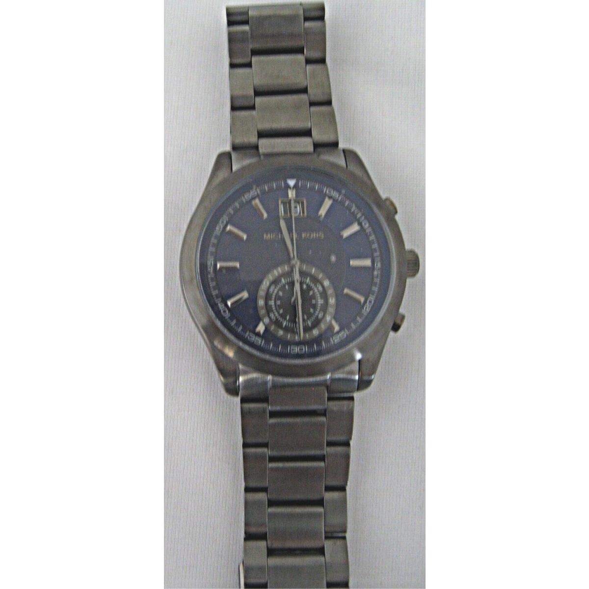 Michael Kors Men`s Aiden Navy Dial Chronograph Watch - MK8418