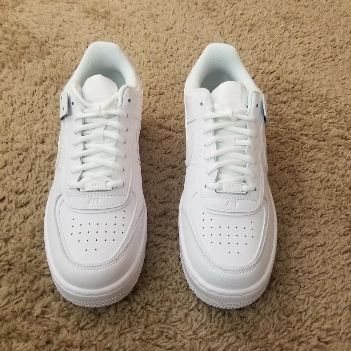 Nike Air Force 1 Shadow Triple White Casual Shoes Womens Size 11 CI0919-100 - White