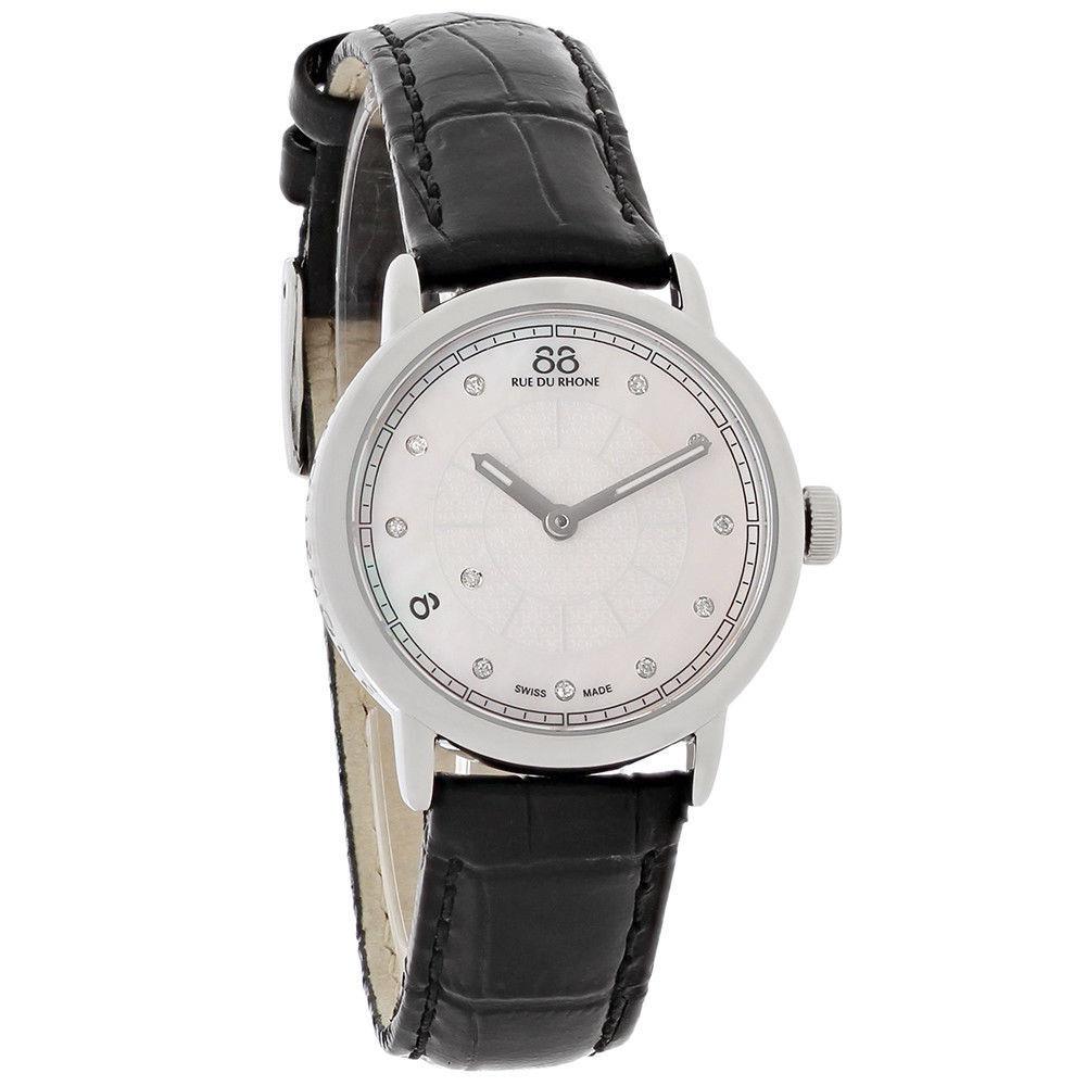 88 Rue Du Rhone 87WA120004 Double 8 Origin Womens Mop Diamond Swiss Quartz Watch