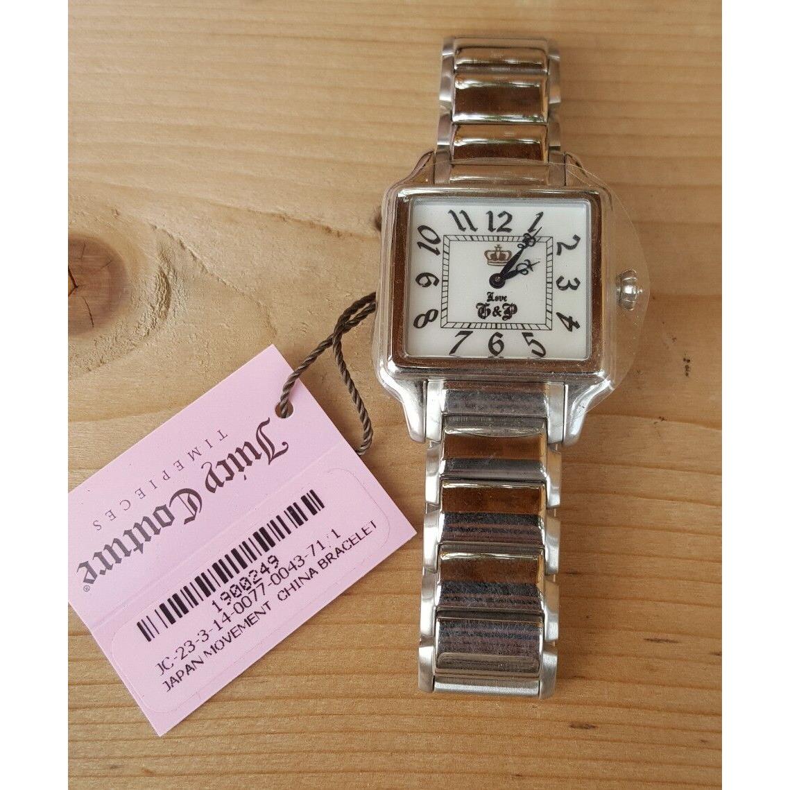 Nwob Juicy Couture Piper Silver Watch/crown