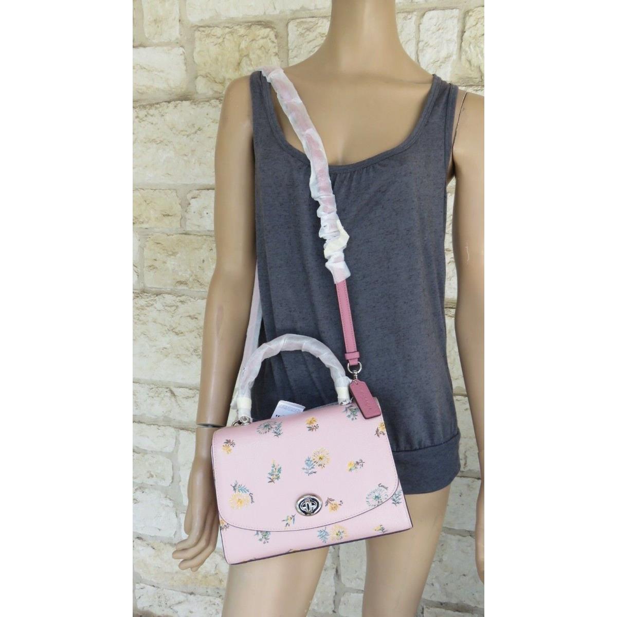 Coach Tilly Top Handle Pink Dandelion Floral Bag Bag wallet Set or Crossbody Tilly Top Handle Bag Dandelion Floral Print NEW Fash Brands