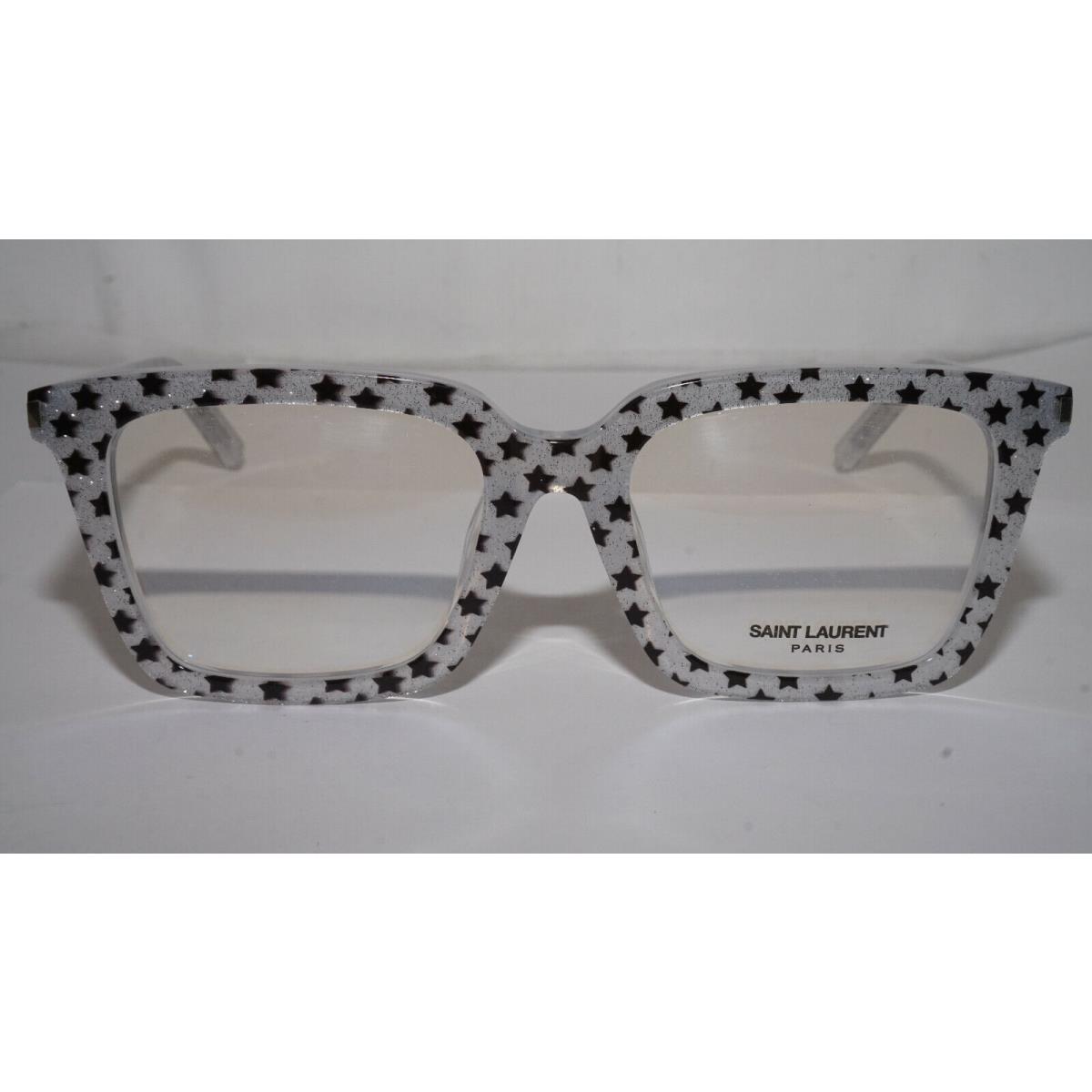 Saint Laurent Eyeglasses Clear Black Star SL167/F 006 52 19 145