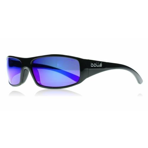 Bolle Weaver Shiny Black Polar Blue Violet Oleo AF Sunglasses 11935 Italy 62