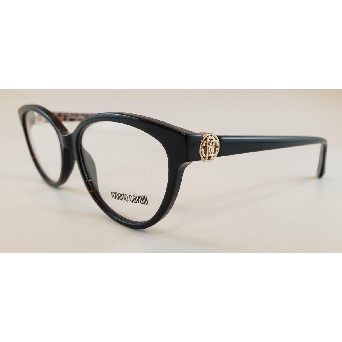 Roberto Cavalli Eyeglasses 5072 Marliana Color 005 Black Size 54 Cat Eye