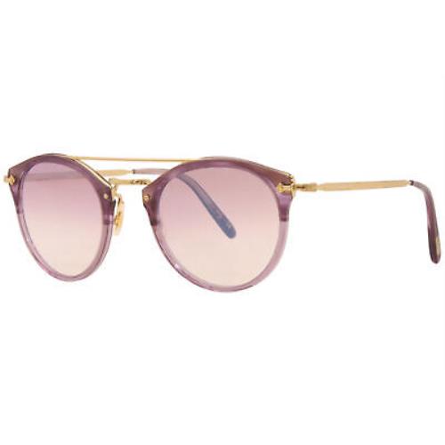 Oliver Peoples Remick OV5349S 1691H9 Sunglasses Jacaranda-gold/pink Grad Mirror - Frame: Purple, Lens: Pink