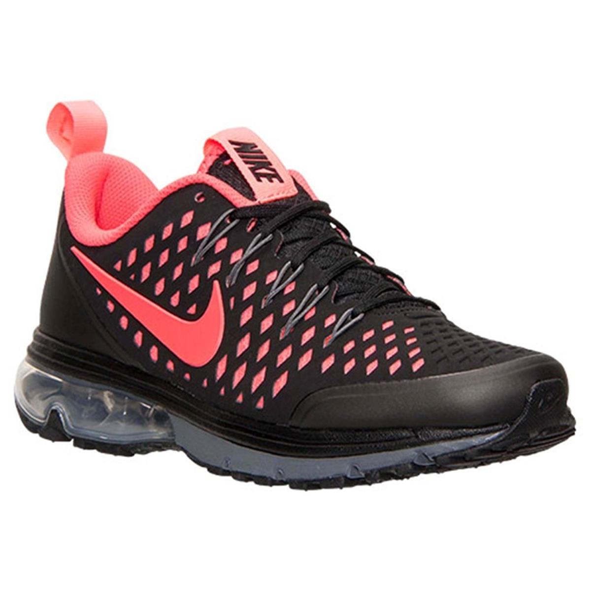 Nike Men`s Air Max Supreme 3 Running Shoes Black Infrared Dark Grey