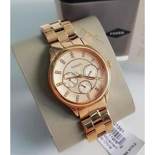 Fossil BQ1561 Modern Sophisticate Rose Gold Stainless Steel Women s ...