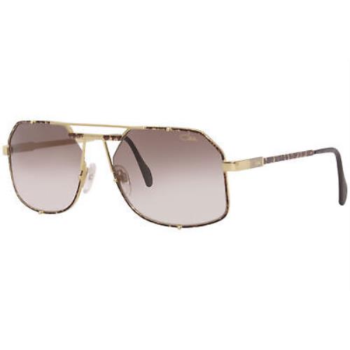 Cazal Legends 959 398 Sunglasses Men`s Brown-gold/brown Gradient Lens Pilot 59mm