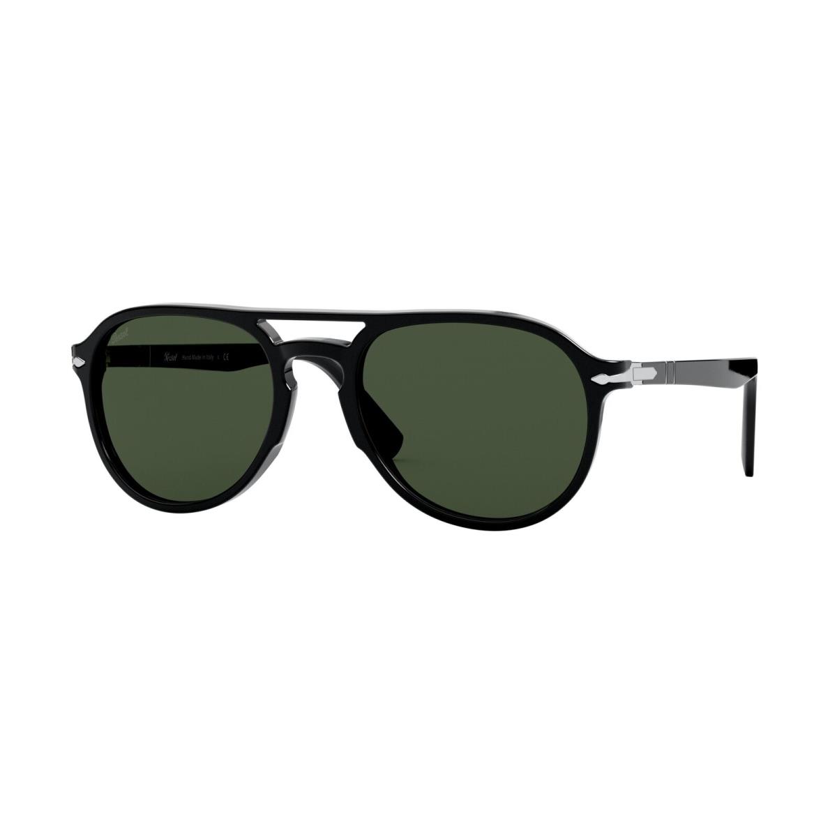 Persol PO3235S 95 31 Black Green 55 mm Unisex Sunglasses