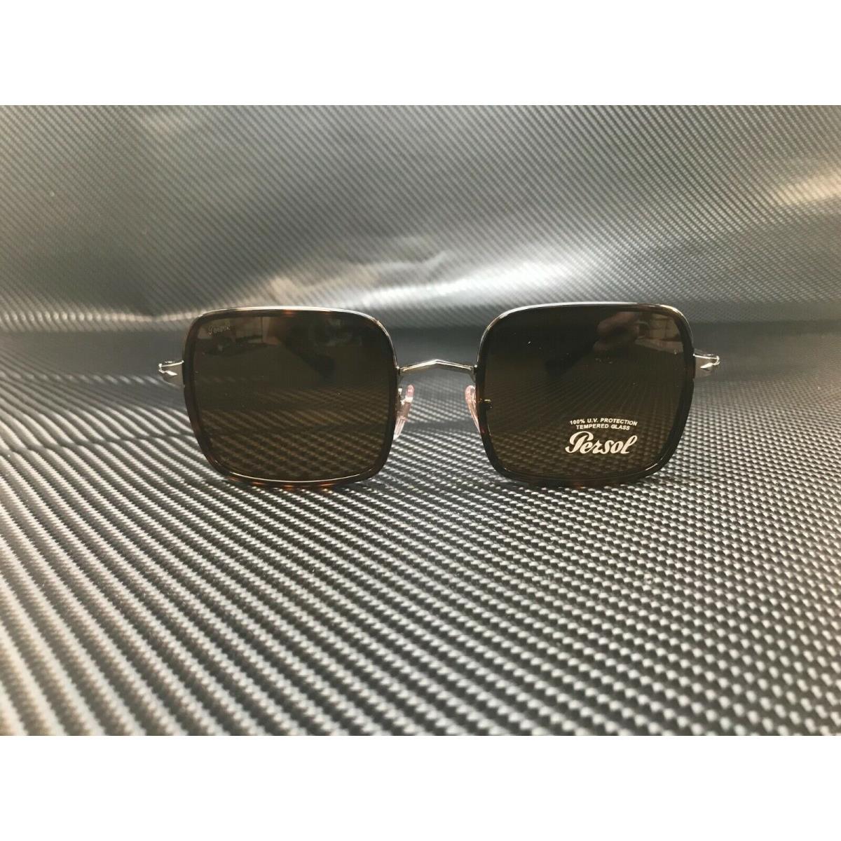 Persol PO2475S 513 33 Gunmetal Havana Square Unisex 50 mm Sunglasses