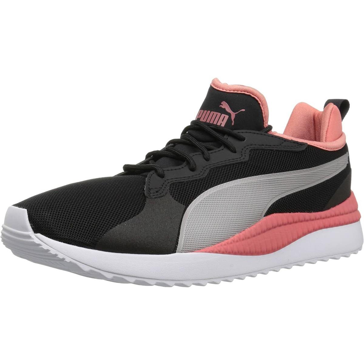 Puma Men`s Pacer Next Running Athletic Shoes Sneakers Black Coral - Black/Coral/Metallic