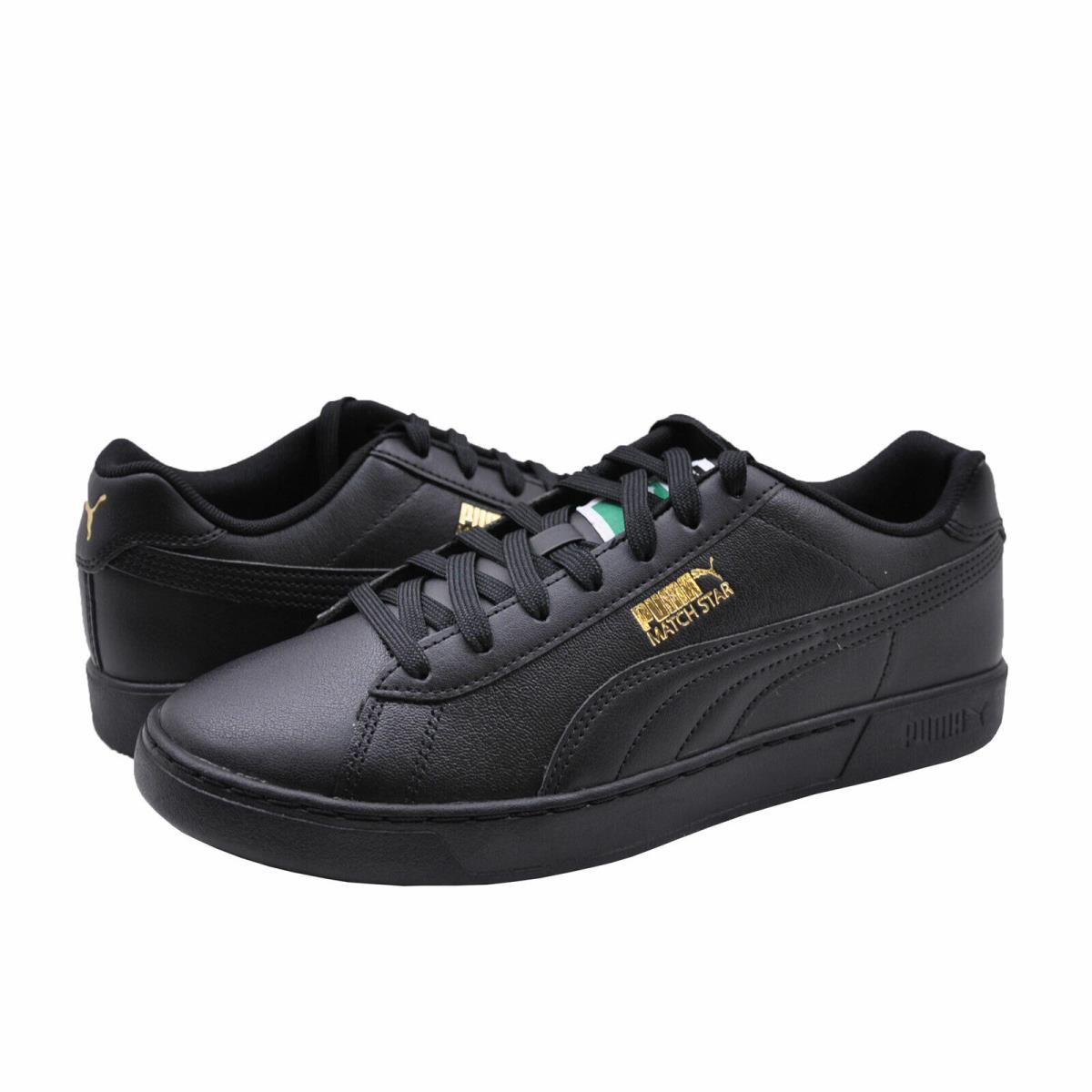 Men`s Shoes Puma Match Star Lace Up Sneakers 38020403 Black / Gold - Black