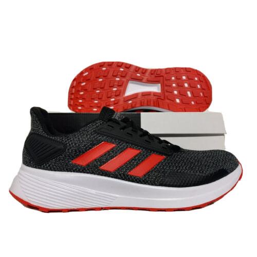 Adidas Duramo 9 Men`s Running Shoes Black Active Red Grey SZ G28902