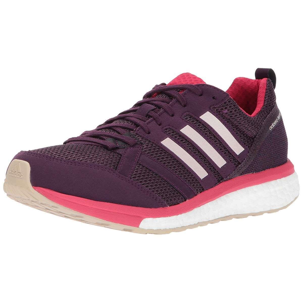 Adidas Women Adizero Tempo 9 Running Training Shoes Sneakers Red Night