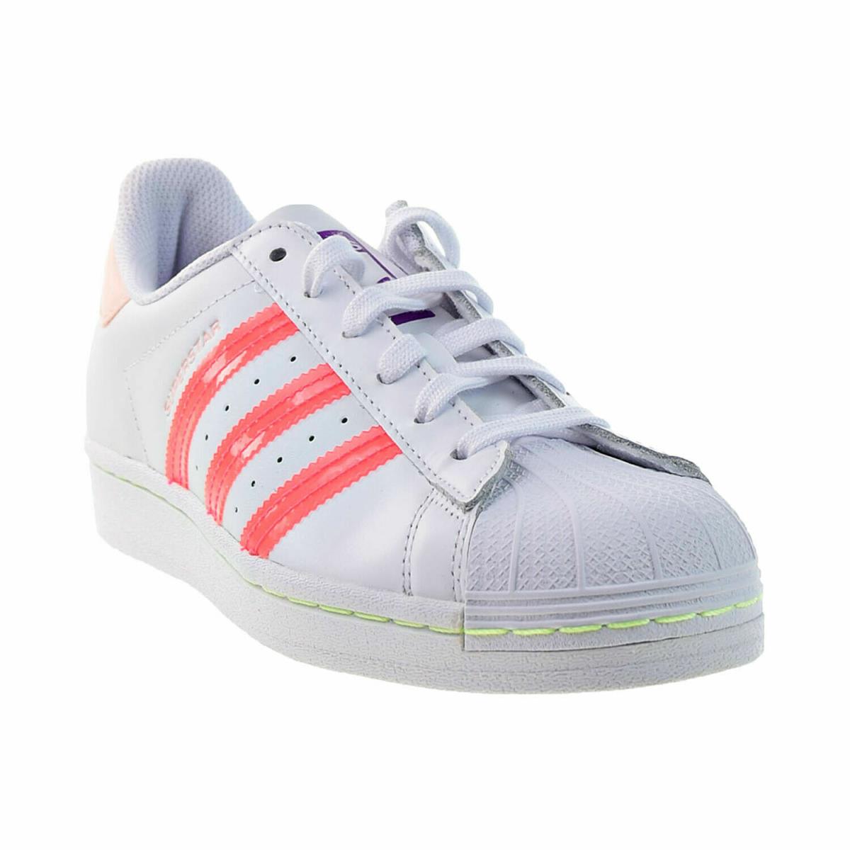 Adidas shoes Superstar - Cloud White-Signal Pink-Shock Purple 0