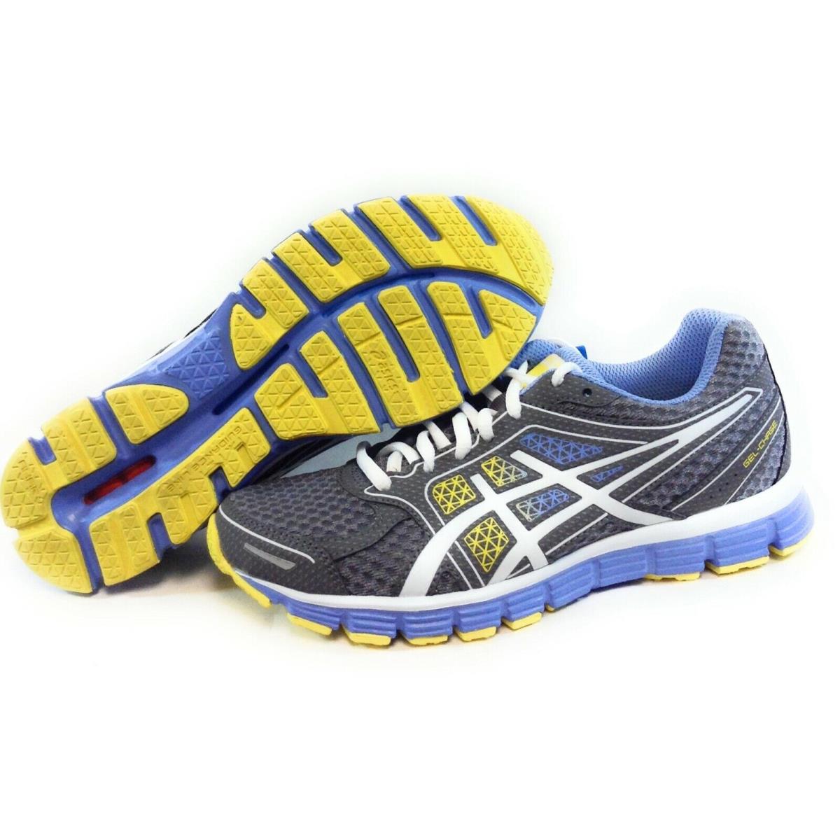 Womens Asics Gel Chase T3A7Q 9716 Titanium Blazing Yellow Blue Sneakers Shoes