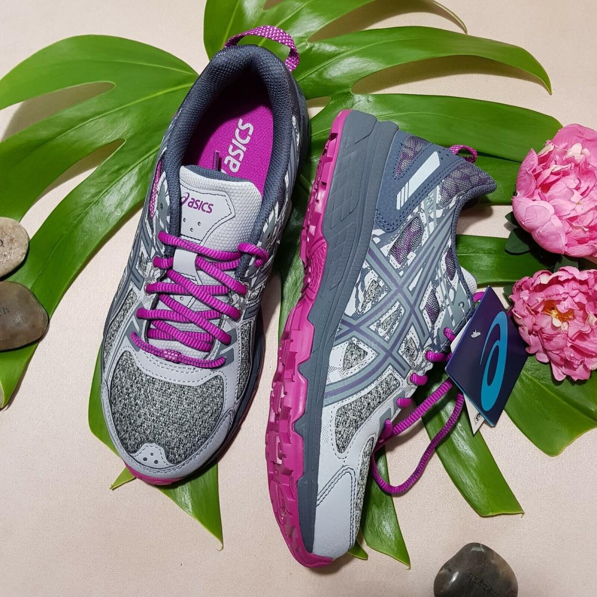 Asics Women`s Gel-venture 6 MX Trail Shoes Mid Grey/purple
