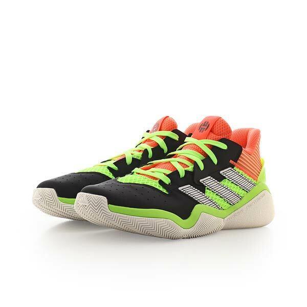 Adidas Boys Harden Stepback J Basketball Shoes Black Coral Green EH2769 Size 5.5