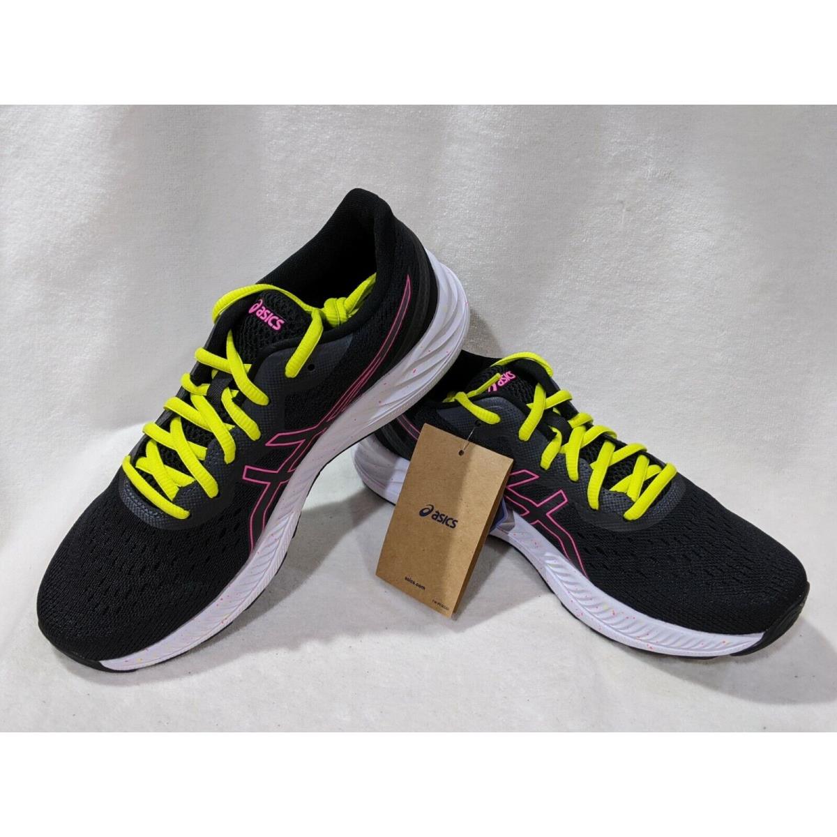 Asics Women`s Gel-excite 8 Black/hot Pink Running Shoes-sz 7/7.5/8/8.5/9/10