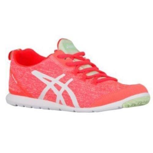 Asics Women`s Shoe Coral Neon Orange White Metrolyte Q651N-0601 Sz 6.5