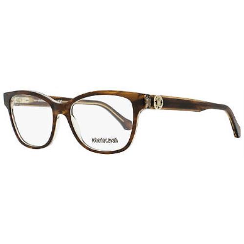 Roberto Cavalli Rectangular Eyeglasses RC5050 Fivizzano A56 Brown Melange 53mm 5 - Brown Melange, Frame: Brown Melange, Lens: