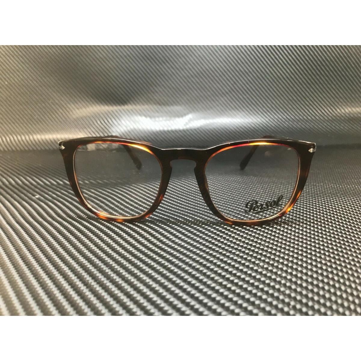 Persol PO3266V 24 Havana Square Unisex 50 mm Eyeglasses