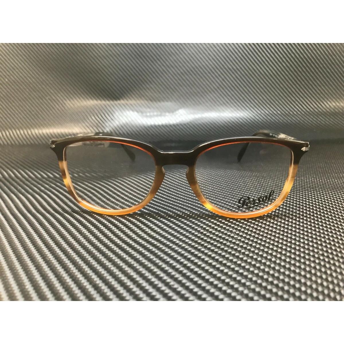 Persol PO3240V 1136 Striped Brown Square Unisex 52 mm Eyeglasses