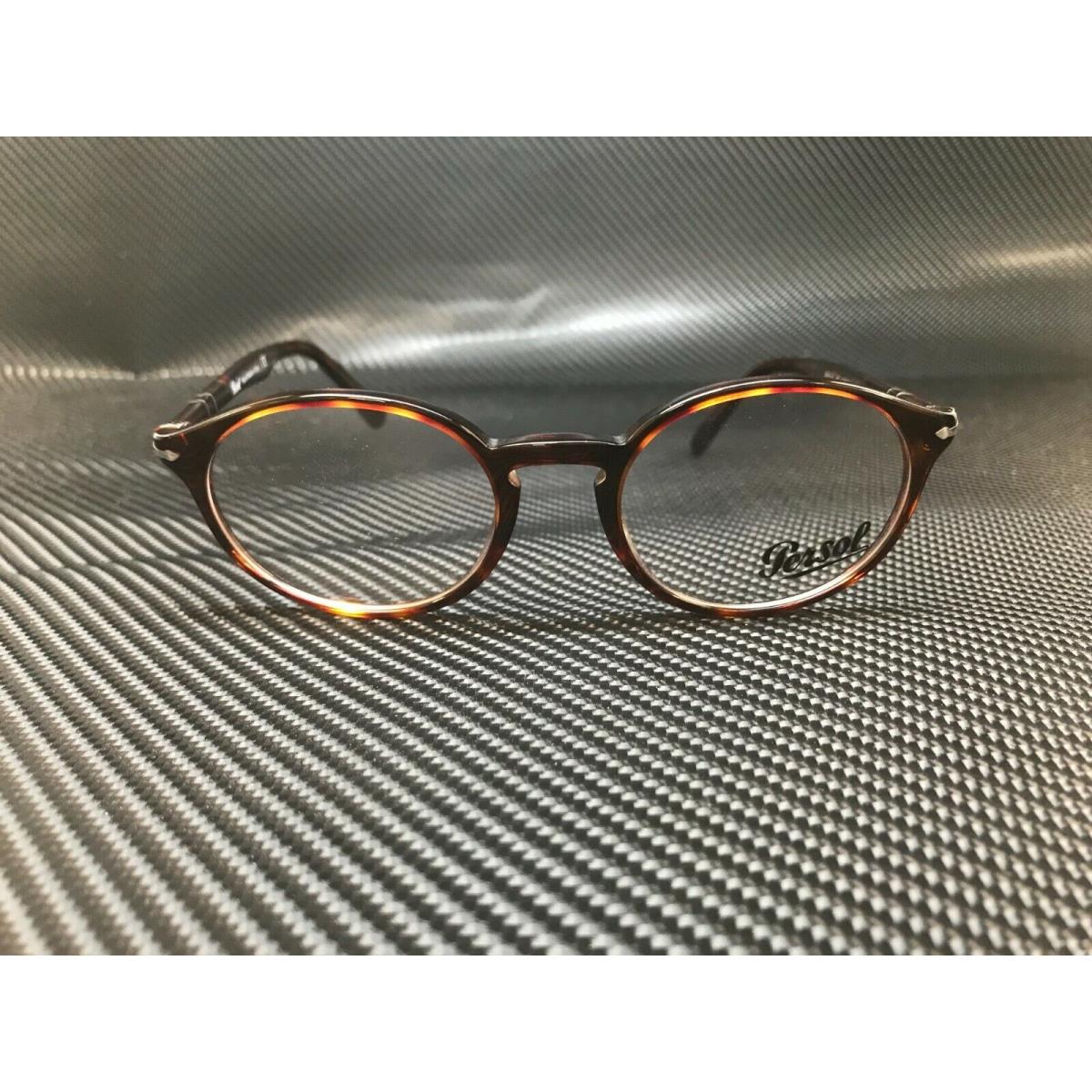 Persol PO3211V 24 Havana Demo Lens Unisex Eyeglasses 50 mm