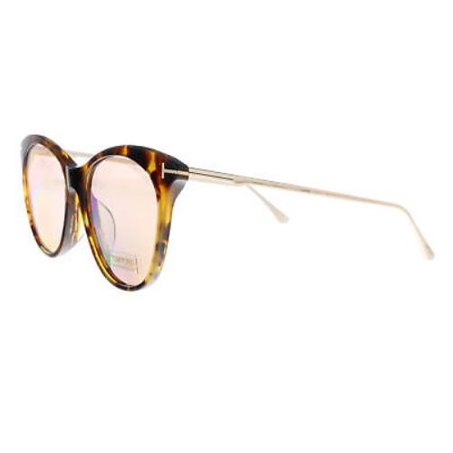 Tom Ford FT0713-D 55G Havana Round Sunglasses