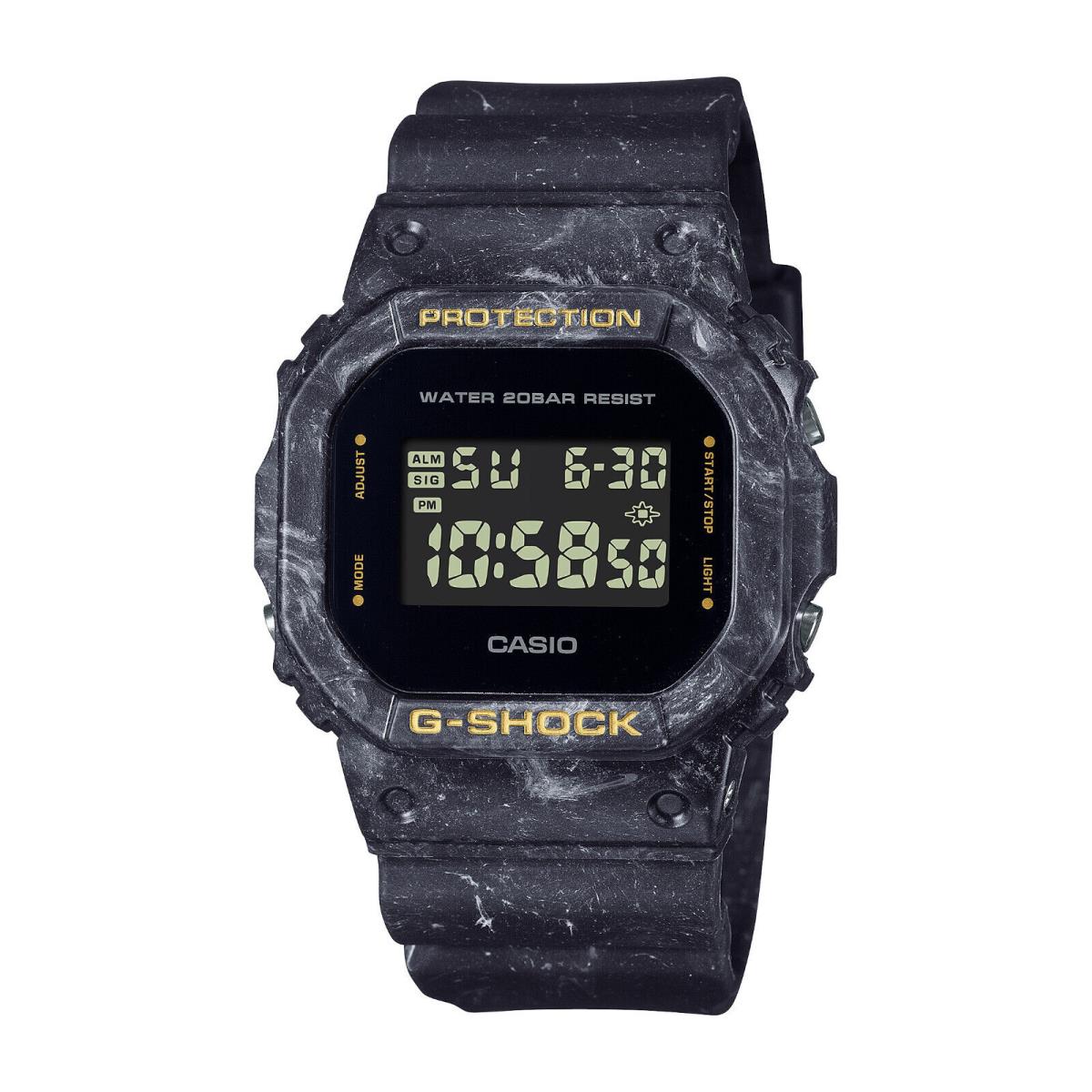 Casio G-shock Smokey Sea Face Series Mens Black Watch DW5600WS-1