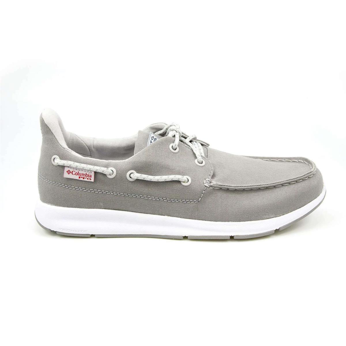 Mens Columbia Delray Pfg Boat Shoes Grey Canvas Shoes