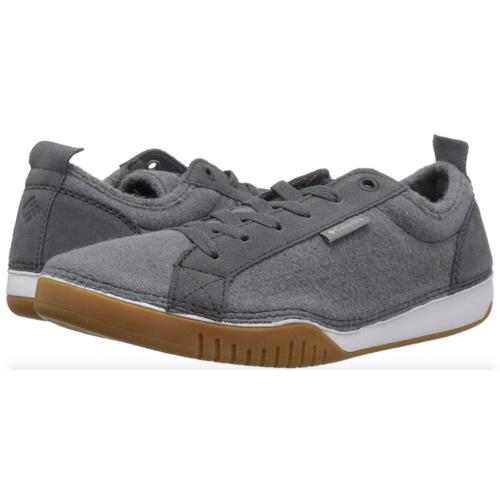 Columbia Men s Bridgeport Lace Wool Sneaker Size 10 ti Steel/grey Ice Shoes