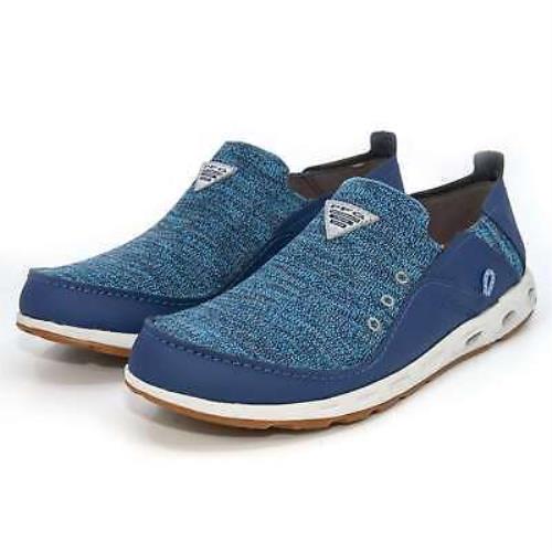Columbia Men`s Bahama Pfg Series Water Boat Shoes Wide Width Slip On Shoes Blue