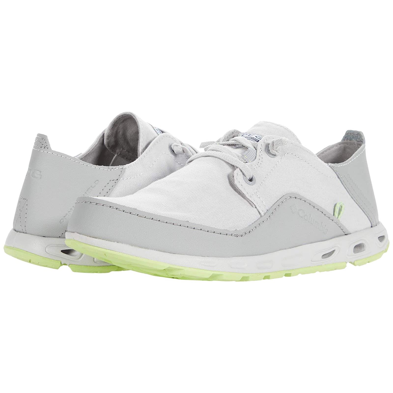 Man`s Boat Shoes Columbia Bahama Vent Pfg Lace Relaxed Grey Ice/Jade Lime