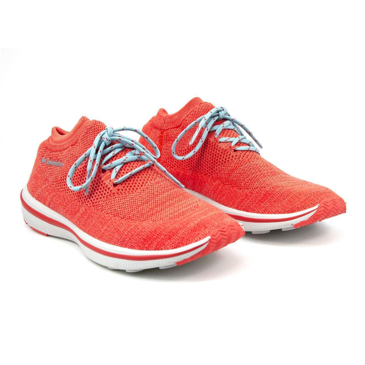 Columbia Women`s Chimera Lace Knit Shoes Breathable Comfort Sneakers Red