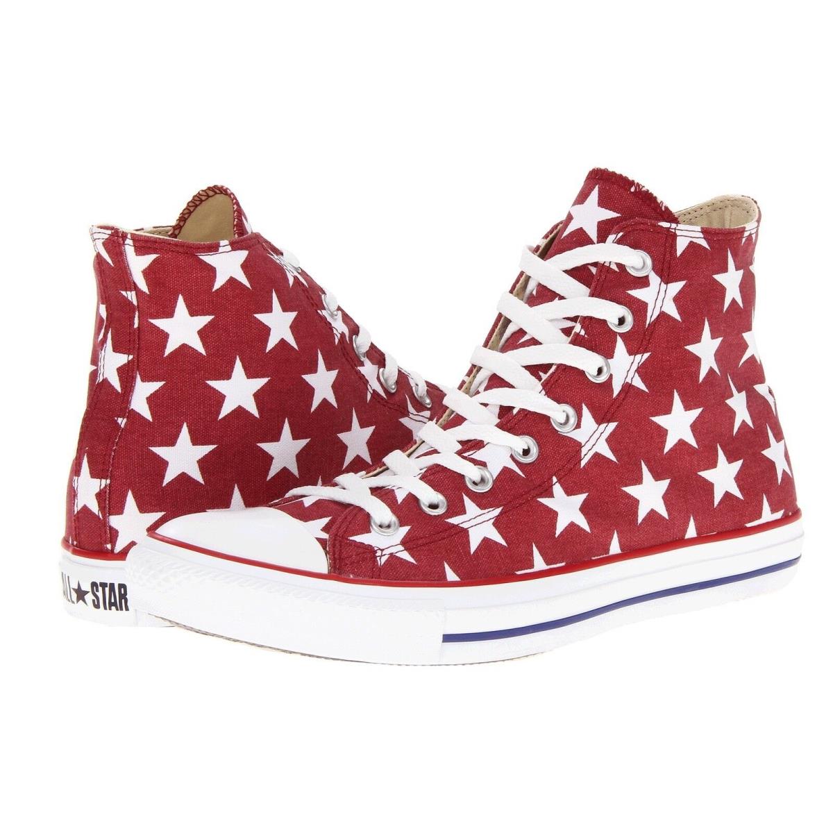 Converse Chuck Taylor All Star Print Hi Top Jester Red White Shoe 8 9 10 11 12 - Red
