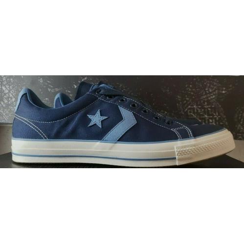 Converse One Star Ox Suede Mens Shoes Deep Navy Carolina Blue AJ638