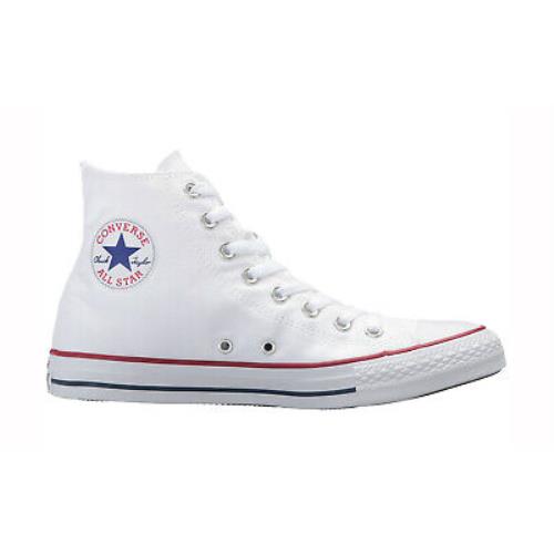 Converse Chuck Taylor All Star Hi Top Shoes Sneakers M7650 - Optical White - White