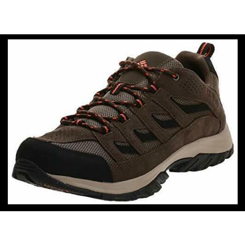 with Box Columbia Men`s Brown Crestwood Leather Hiking Shoe Omni-grip 13