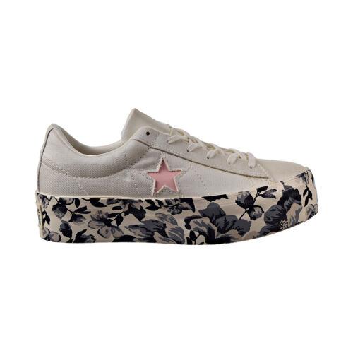 Converse One Star Platform OX Women`s Shoes Egret-storm Pink-black 561767C
