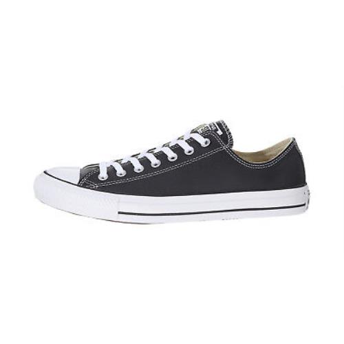 Converse Women Men All Star Low Leather Shoes Black White Chuck Taylor Sneakers