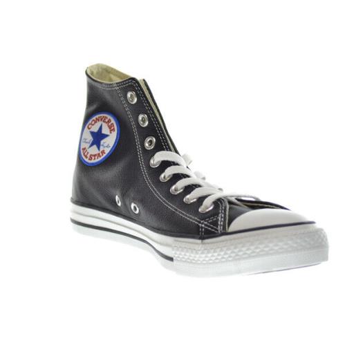 Converse Chuck Taylor All Star High Men`s Shoes Leather Black 1s581 - Leather Black